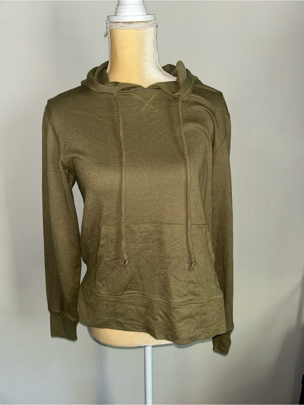 NEW 78&Sunny Olive Green Women's Hoodie Sweatshirt Sz S